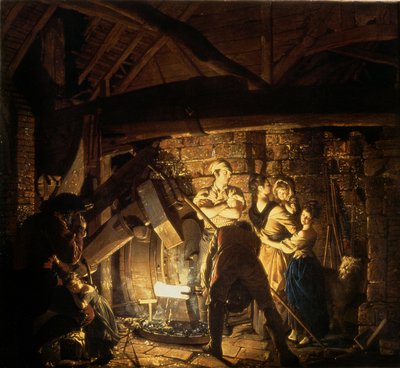 Die Eisenhütte, 1772 von Joseph Wright of Derby